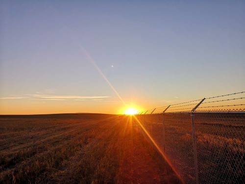 Solar Farm Fencing In Travers, Alberta
